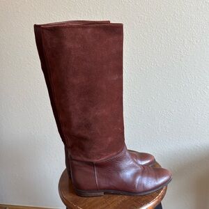 Talbots tall shaft, leather boots